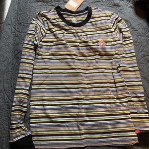 Multi green striped long sleeve